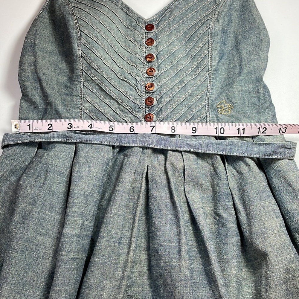 Billabong chambray summer dress with open back size S - Picture 9 of 10